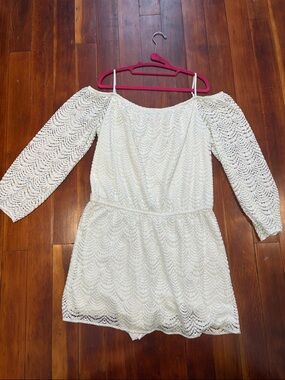 Off the Shoulder Romper Skort